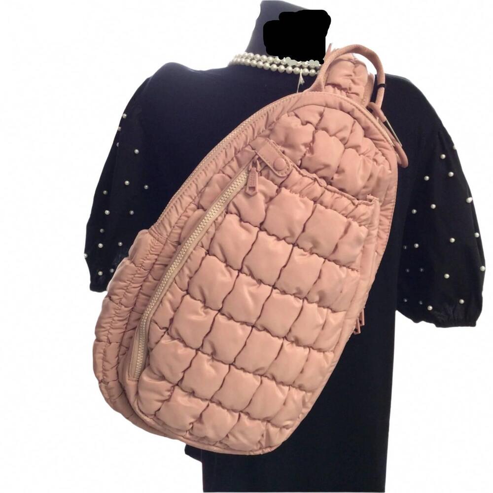 NEW SOL AND SELENE women's match point pickleball sling backpack in rose